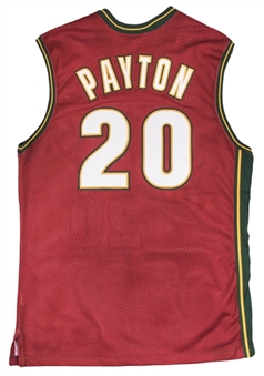 1999-2000 Gary Payton Game Issued Seattle SuperSonics Red  Jersey 